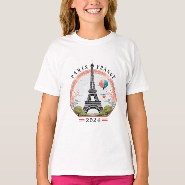 Camiseta de Chicas de París Francia 2024, París Fr (Anverso)