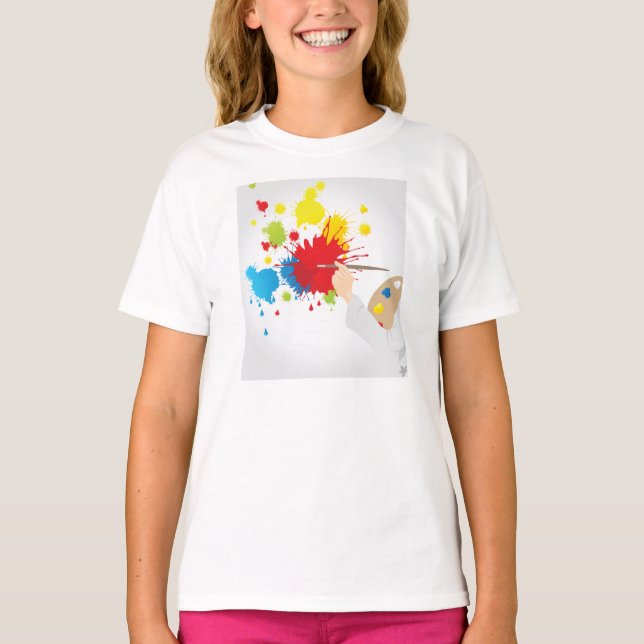 Camiseta de Chicas de pintura de artistas (Anverso)