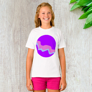 Camiseta de Chicas de planeta morado