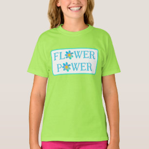 Camiseta de Chicas de poder de flores divertidas