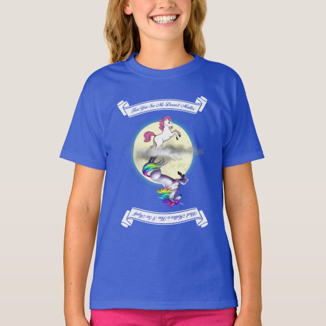 Camiseta de Chicas de Pony/Unicorn "Cómo me ves" (Anverso)