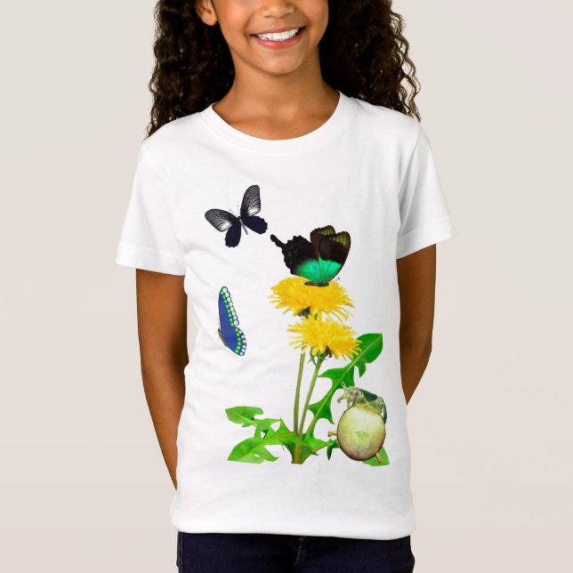 Camiseta de Chicas de rana y mariposas (Anverso)
