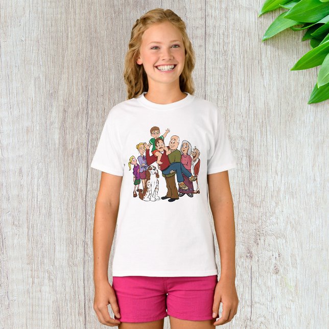 Camiseta de Chicas de retrato familiar (Subido por el creador)