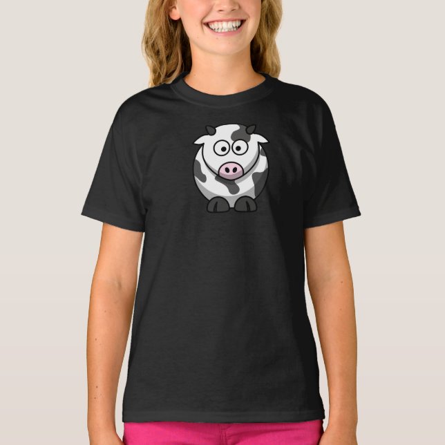 Camiseta de Chicas de vaca personalizado (Anverso)