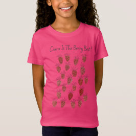 Camiseta de Chicas del patrón Quirky Strawberry