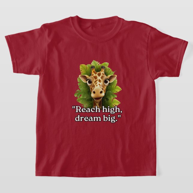 Camiseta de chicas", Dream Big - Giraffe Tee" (Distribución)
