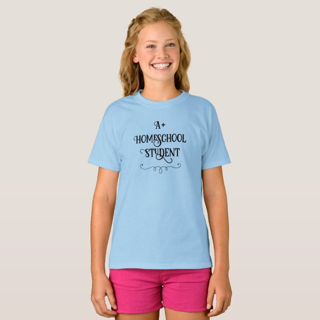 Camiseta de Chicas estudiantiles de escuela primar (Anverso completo)