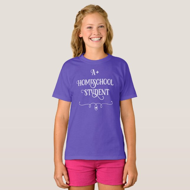 Camiseta de Chicas estudiantiles de escuela primar (Anverso completo)