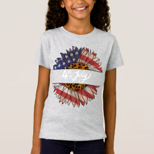 Camiseta de chicas Feliz 4 de julio