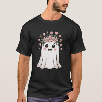 Camiseta de Chicas florales fantasma de Halloween