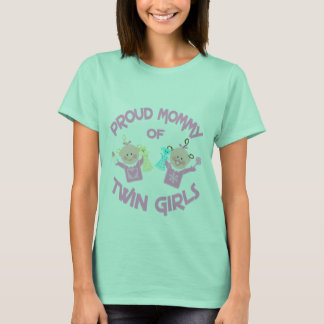Camiseta de Chicas gemelos del Día de la Madre