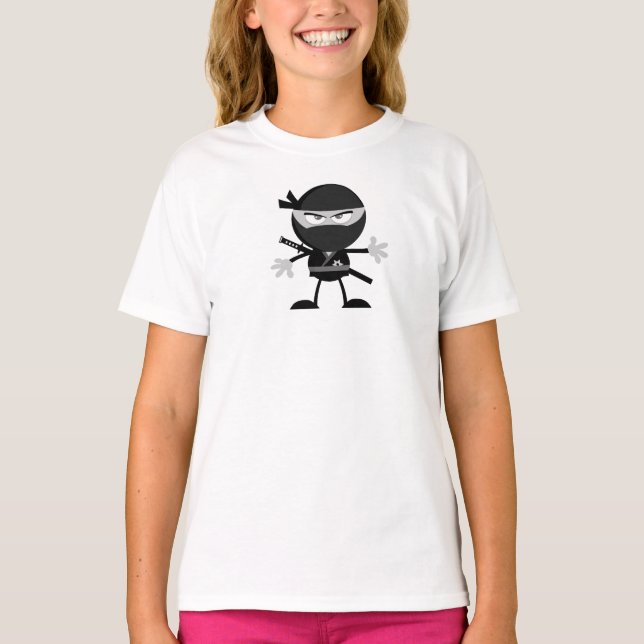 Camiseta de Chicas guerreros de Ninja furiosos (Anverso)