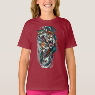Camiseta de Chicas Lobo de tres cabezas - Guardián