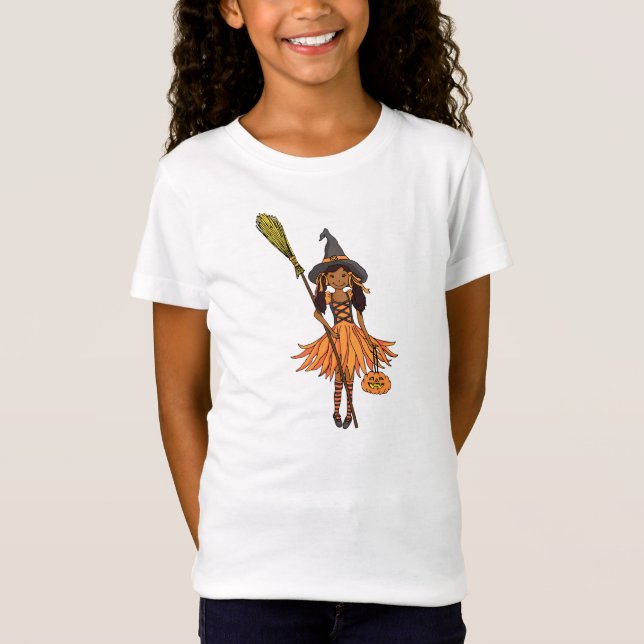 Camiseta de chicas oscuros de Halloween (Anverso)