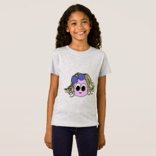 Camiseta de chicas pulpo tonos púrpura geniales