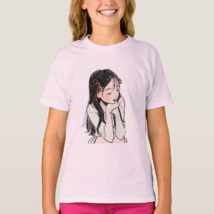 Camiseta de Chicas rosa suave - Casual y cómoda