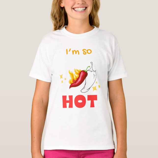 camiseta de chicas usar y calor! (Anverso)