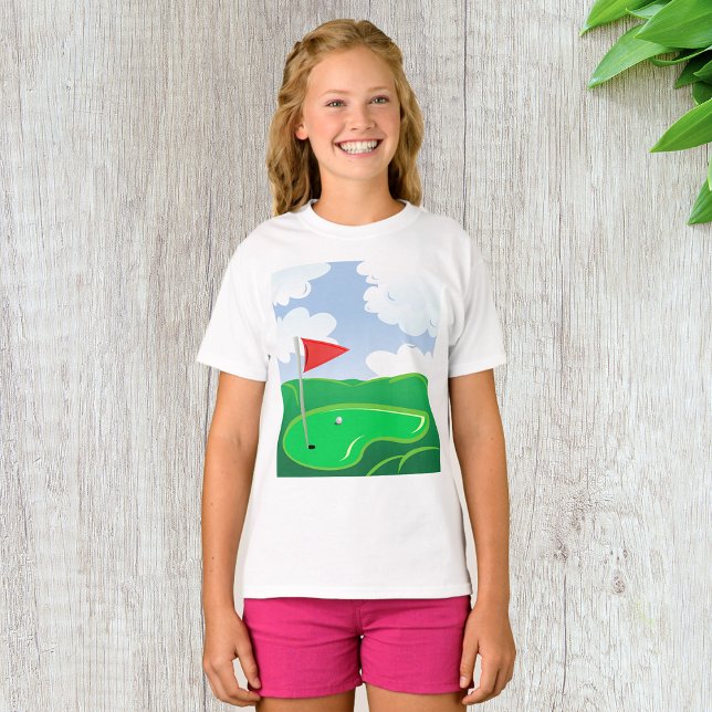 Camiseta de Chicas verdes en el campo de golf (Subido por el creador)