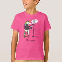 Camiseta de chico gracioso de poesía unicornio