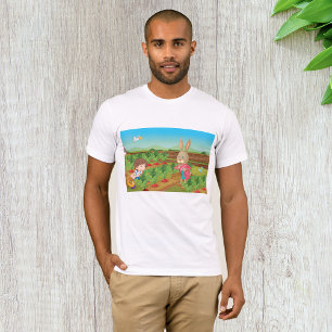 Camiseta De Chico Y Rabbit Picking Veggies
