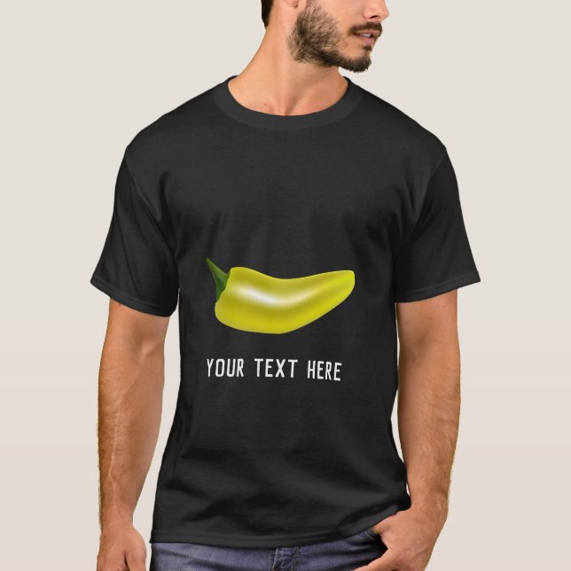 Camiseta de chile amarillo caliente (Anverso)