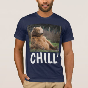 CAMISETA DE "CHILL", DIVERTIDA BARRA DE OSO