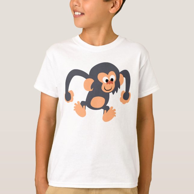 Camiseta de Chimpanzee, Personalizado de Cute Boun (Anverso)