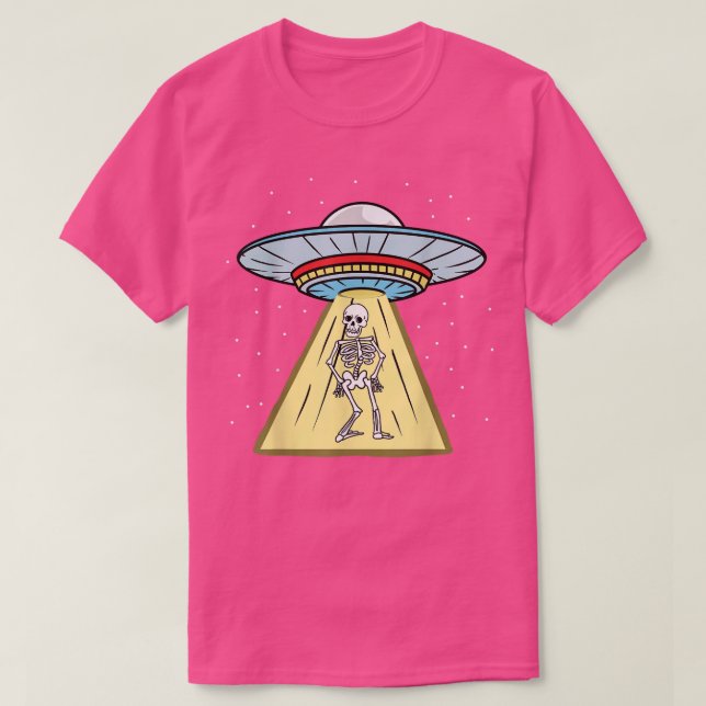Camiseta De Chiropráctico De Esqueleto De Ufo (Diseño del anverso)
