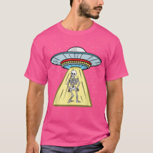 Camiseta De Chiropráctico De Esqueleto De Ufo