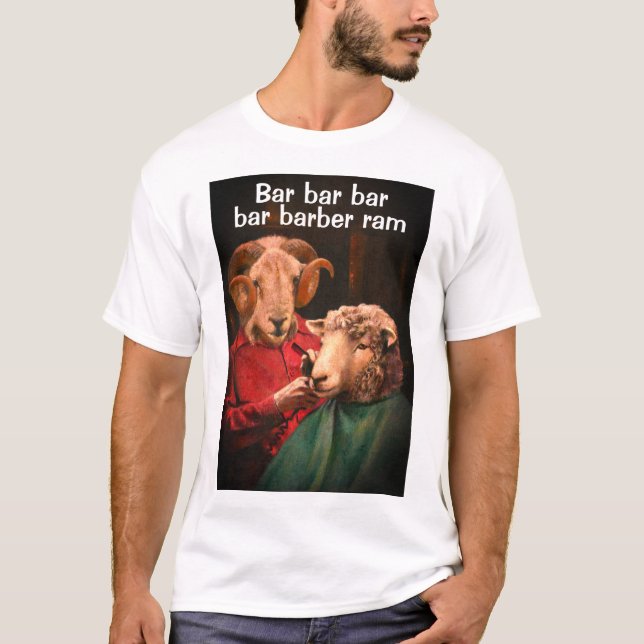 Camiseta de Chiste Barber Ram (Anverso)