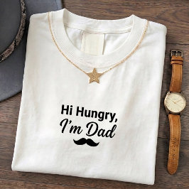 Camiseta de chiste de papá hambriento cita diverti