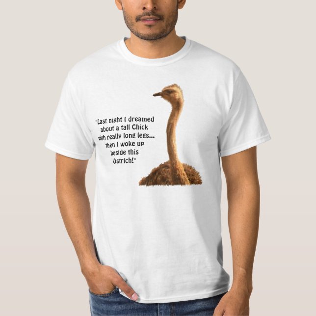 Camiseta de Chiste divertida de ave de avestruz af (Anverso)
