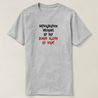 Camiseta de Chiste Zombie Slayer mecánica de refri