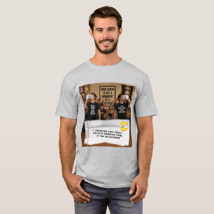 Camiseta de chistes de envoltorios de chicle