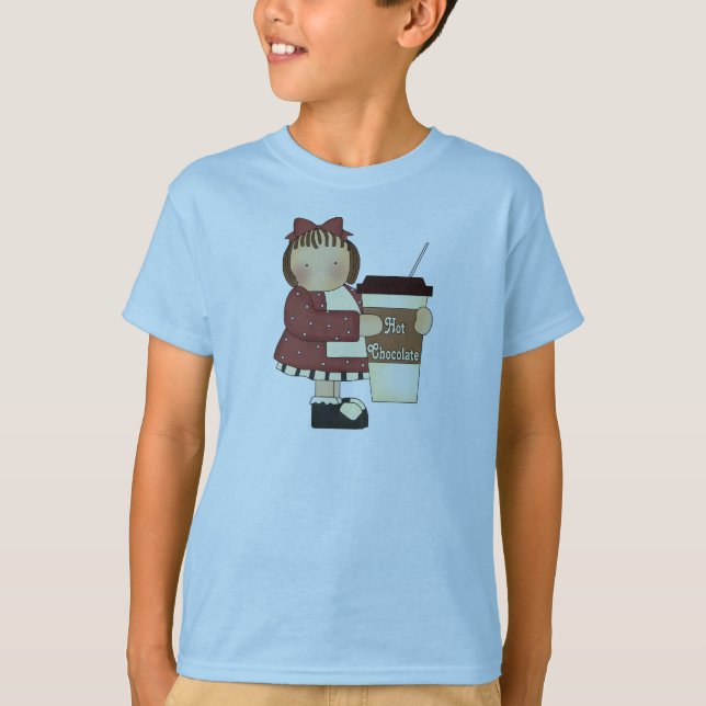 Camiseta De Chocolate Caliente Para Niños (Anverso)