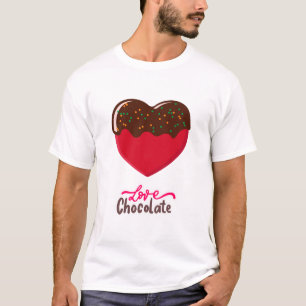 Camiseta de chocolate de amor