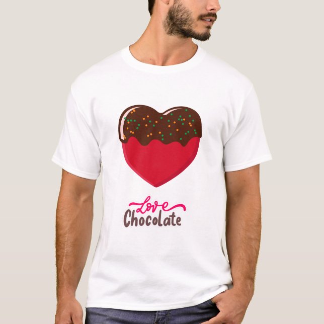 Camiseta de chocolate de amor (Anverso)