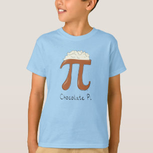 Camiseta de Chocolate Pi Día del Pi Matemáticas Li
