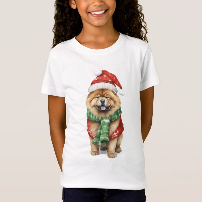 Camiseta de Chow para niños - Tee de perro para Na (Anverso)