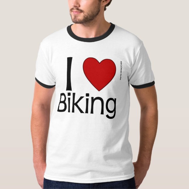 Camiseta de ciclismo de corazón (Anverso)