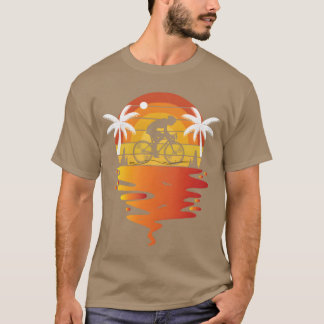 Camiseta de ciclismo de montaña retro puesta de so