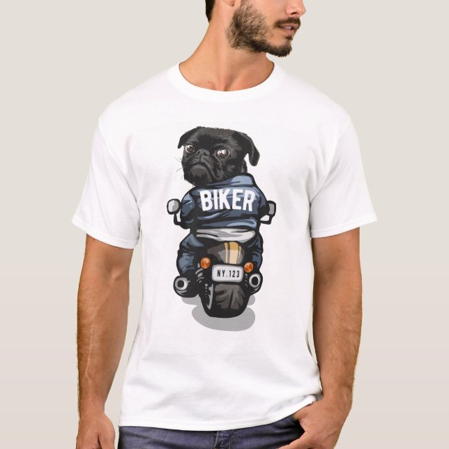Camiseta de ciclismo Pug (Anverso)