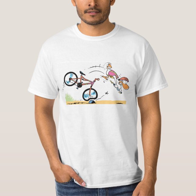 Camiseta de ciclo del dibujo animado del desplome (Anverso)