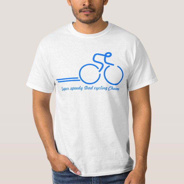 Camiseta de ciclo del jinete de la bici del papá (Anverso)