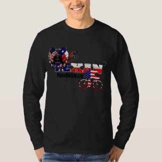 Camiseta de ciclo del peso pesado del estilo de