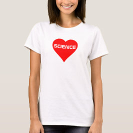 Camiseta de "ciencia" de amor