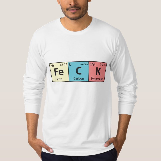 Camiseta de ciencia de la comedia 'Feck' (Anverso)