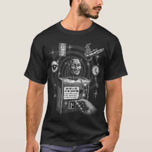 Camiseta de ciencia ficción de la máquina de la fo