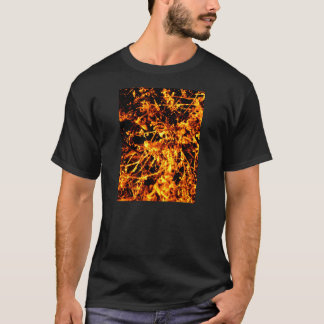Camiseta de ciencia ficción del virus dorado