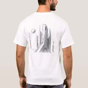 Camiseta de ciencia ficción que recorre el univers